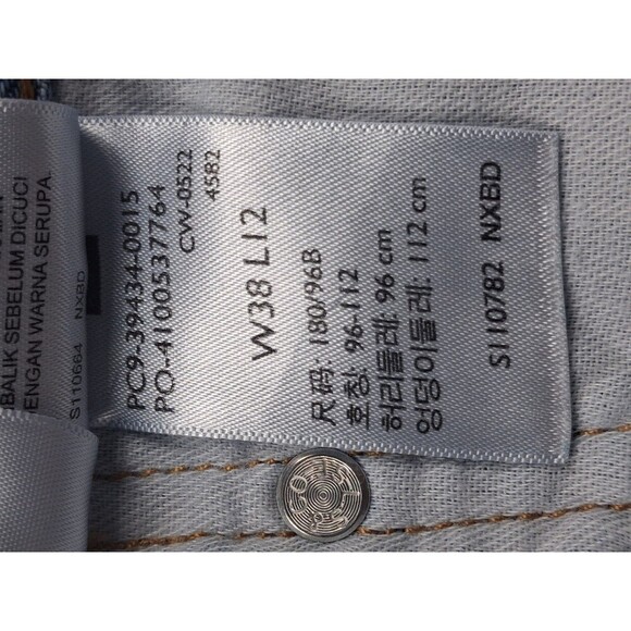 LEVI'S 469 Loose Fit Size 38 Medium Blue 100% Cotton Men's Jean Shorts - Picture 4 of 8